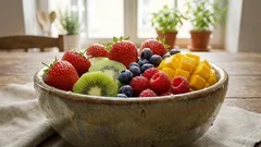 Eine einfache Möglichkeit, mehr Ballaststoffe zu sich zu nehmen: Mit diesem Obstsalat ist das kein Problem mehr